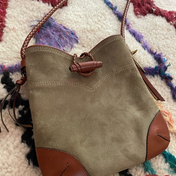 NWT Isabel Marant Taggy Bag Khaki Authentic - Picture 4 of 11